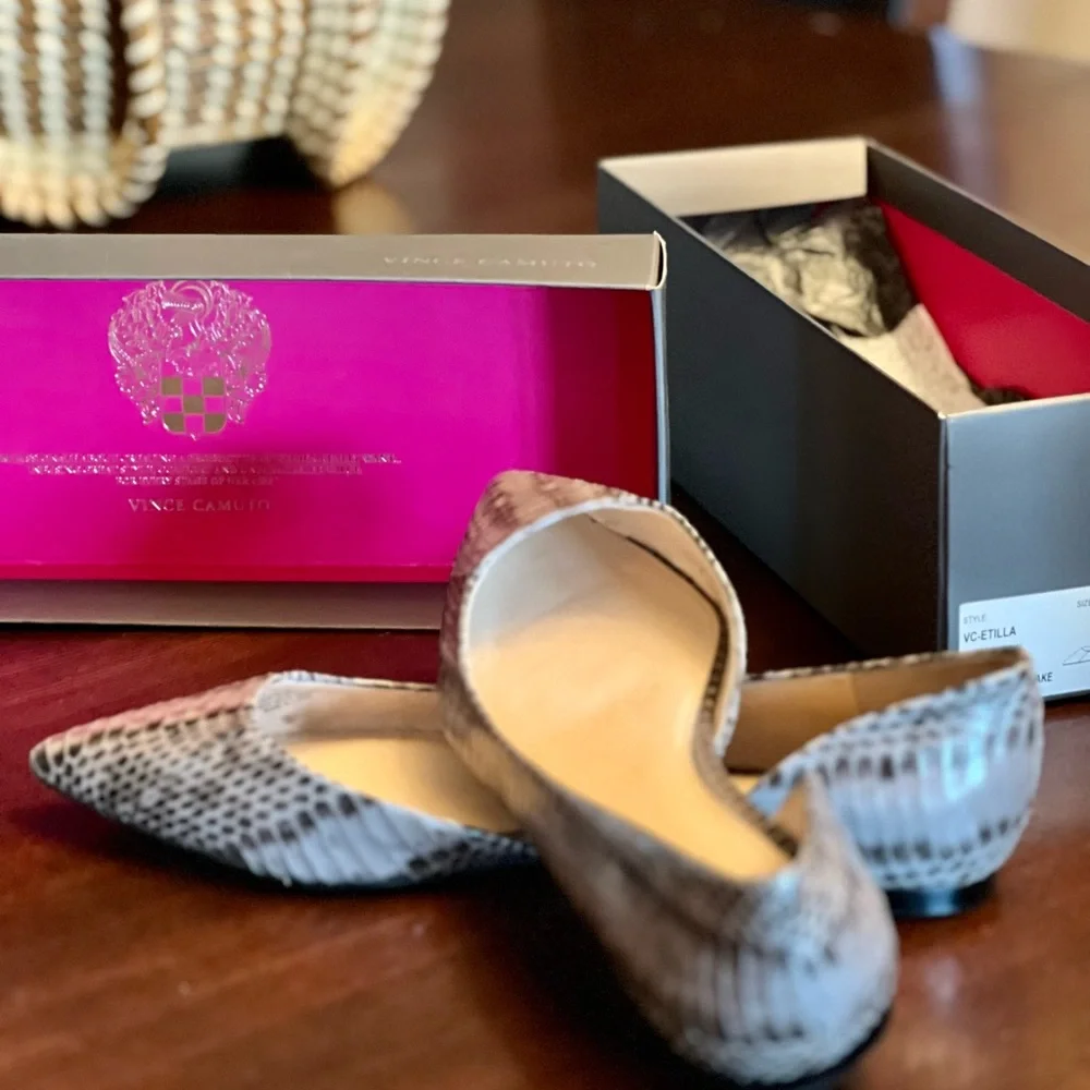 vince camuto vc etilla multi grey glazed multi snake - Picture 1 of 4